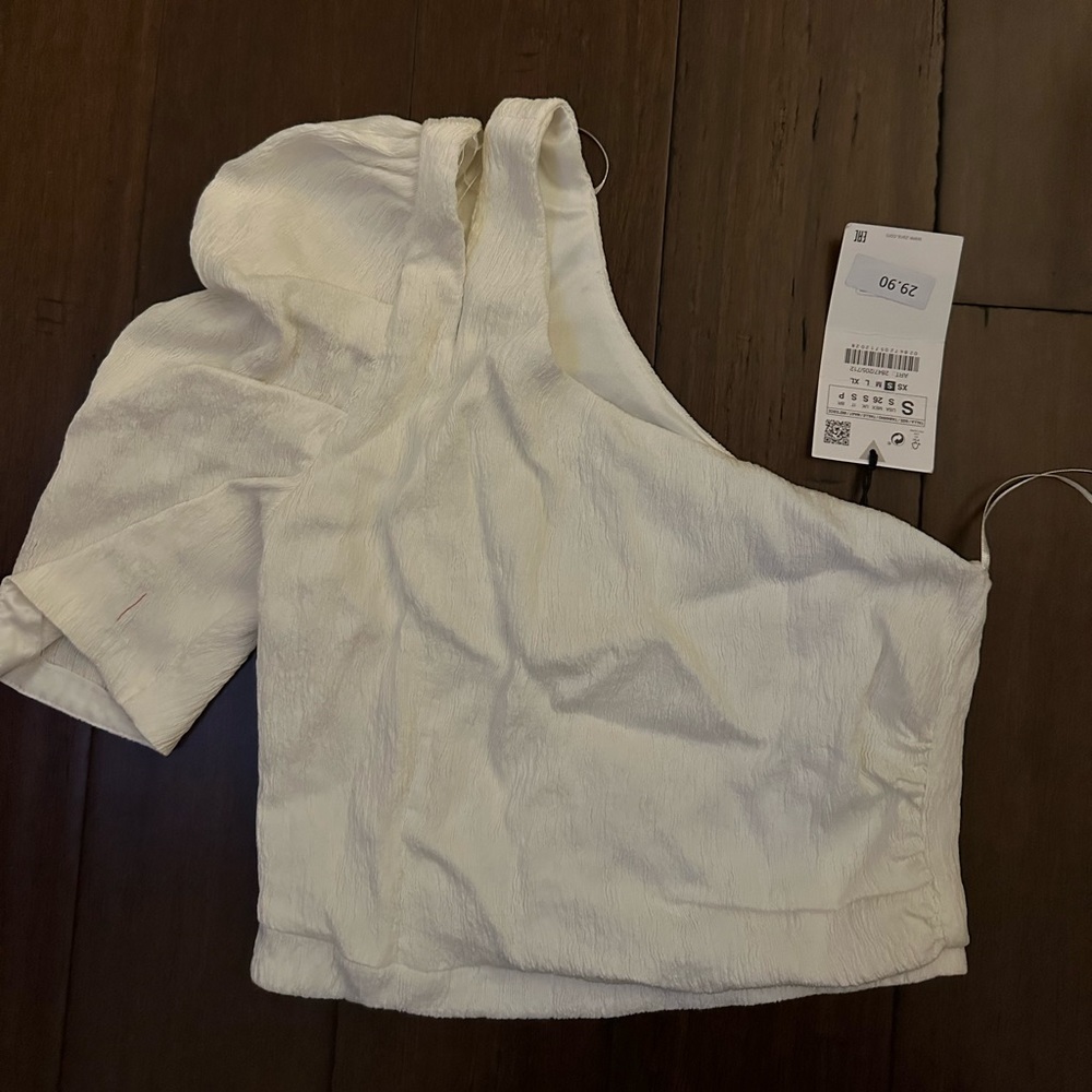 NWT Zara One Shoulder Top